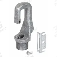 COLUMBIA LIGHTING Mounting Hook: 2 1/6 in Lg, 2 1/6 in Wd, 4 1/6 in Ht, For High Bay Luminaires (MPN HOOKLOOP). Key specifications — Color: Gray; Material: Aluminum; Includes: safety screw; Accessory Type: Mounting Hook; For Use With: High Bay Luminaires; Finish: Unfinished; Brand: COLUMBIA LIGHTING.