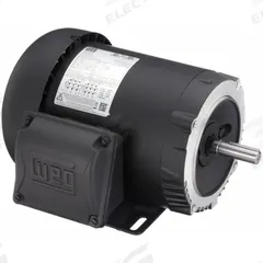 WEG General Purpose Motor: C-Face/Rigid Base Mount, Totally Enclosed Fan Cooled, 1/2 hp, 1,760 RPM (MPN .5018ES3E56C-S). Key specifications — Brand: WEG; Nameplate Voltage @ 60 Hz: 208-230/460V AC; Full Load Current @ 60 Hz: 1.91-1.72/0.862 A; Nameplate RPM @ 60 Hz: 1,760 RPM; Motor Enclosure: TEFC.