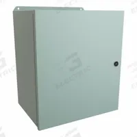 HAMMOND Electrical Enclosure: Steel, 16 in x 14 in x 10 in, NEMA 12/13/3R/4, w/Panel, Solid Cover (MPN EJ161410). Key specifications — Closure Method: Latches; Brand: HAMMOND; Knockouts: Not Included.