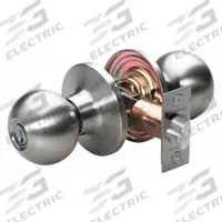 MASTER LOCK Door Lockset: Office Knob Locksets, Nickel (MPN BA0115KA4S). Key specifications — Lockset Style: Ball.