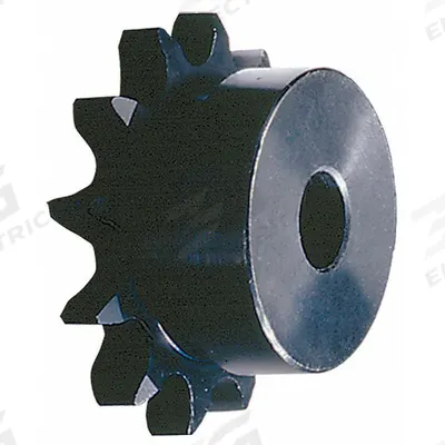TSUBAKI Sprocket: One-Sided Hub, For Single Strands, 50, 8 Teeth, 1.633 in Pitch Dia - Size 50 Plain-Bore Roller Chain Sprockets