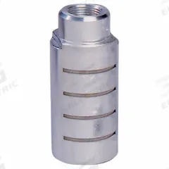 ARROW PNEUMATICS Muffler: 1 1/2 in NPT, 2 1/2 in Hex Size, Stainless Steel, 300 psi Max Op Pressure (MPN ASQF - 12F). Key specifications — attr124412: ARROW PNEUMATICS; attr124418: Aluminum; attr124422: Stainless Steel.