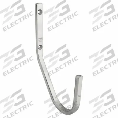 SUGATSUNE Hook: Screw, 48 lb Wt Capacity, 1 Points per Hook, Silver - Wall Mount Utility Hooks