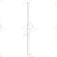 ASI GLOBAL Partition Column: Steel, Smooth Semi Gloss, White, 82 in Ht, 3 in Wd, 1 1/4 in Thick (MPN 40-91370303-29). Key specifications — Inner Core Type: Honeycomb; Brand: ASI GLOBAL PARTITIONS; Color: White; Finish/Texture: Smooth Semi Gloss.