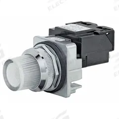 SIEMENS Pilot Light: 30 mm Panel Mounting Size, White, Incandescent, Class 52 Series (MPN 52PL5EB). Key specifications — Series: Class 52; Brand: SIEMENS; Includes Push-To-Test: No Push-To-Test Included.