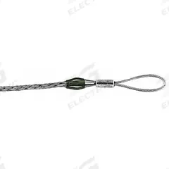 HUBBELL WIRING DEVICE-KELLEMS Pulling Grip: 1.25 in to 1.49 in, 30,600 lb Breaking Strength (MPN 03302052). Key specifications — Cable Dia. Range: 1.25 in to 1.49 in; Material: Galvanized Steel; Color Code: Black; Eye Style: Flexible; Brand: HUBBELL WIRING DEVICE-KELLEMS.