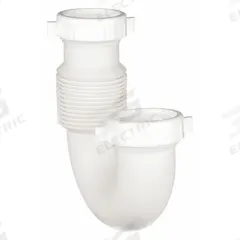 APPROVED VENDOR Bend: Plastic, White, 1 1/2 in_1 1/4 in Nominal Pipe Size, 7 3/4 in Overall Lg, Slip (MPN 1PPC3). Key specifications — Includes: Slip Nut and Washer; Includes Cleanout: No; Brand: APPROVED VENDOR; Material: Plastic.