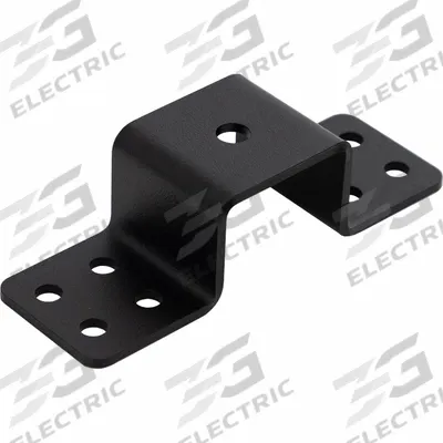 BUYERS PRODUCTS Mounting Bracket: Mounting Bracket, Black, Steel, 6 1/8 in Lg, 1 5/8 in Ht - Vehicle Light Mounts & Brackets
