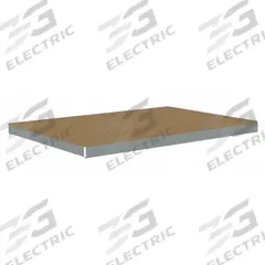 TENNSCO Shelf: 72 in x 48 in, 2,000 lb Load Capacity, Particleboard, Gray, Shelf (MPN ZLCS-7248D). Key specifications — Decking Material: Particleboard; Includes: (2) Angle Beams; Decking Finish: Unfinished; Shelf Configuration: Single Straight; Color: Gray; Frame Material: Steel; Brand: TENNSCO; Frame Finish: Zinc Plated.
