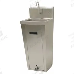 ADVANCE TABCO Hand Sink: 42 in Overall Ht, 10 in Bowl Lg, 5 in Bowl Dp, 1 gpm Flow Rate, 20 ga (MPN 7-PS-90). Key specifications — Includes Side Splash: Side Splash Not Included; Brand: ADVANCE TABCO.