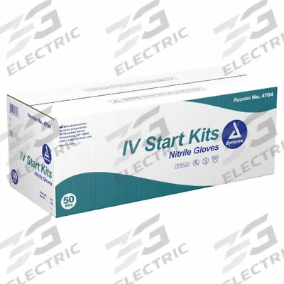 DYNAREX Start Kit: 7 1/2 in Overall Lg - IV Sets & Starter Kits