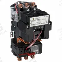SQUARE D NEMA Magnetic Motor Starter: Non-Reversing, 3 Poles, NEMA Size 3, 90 A, 120V AC Coil (MPN 8536SEO1V02H30S). Key specifications — Brand: SQUARE D; Coil Voltage: 110/120V AC; Phase: Three; Operator: None; Terminal Connection Type: Screw Clamp Terminals; Includes Pilot Light: No; Operator Controls: None; Auxiliary Contacts Included: No Auxiliary Contacts Included.