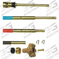 WOODFORD MFG. Cartridge Rod: Brass, Brass (MPN RK-ADJ-PRV). Key specifications — Brand: WOODFORD MFG.; Body Material: Brass; Color/Finish: Brass; Includes: (2) Stainless Steel Clips.