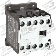 EATON IEC Mini Control Relay: DIN-Rail Relay Mounting, 120V AC Coil Volt, 4NO, 10 A (MPN XTRM10A40A). Key specifications — Brand: EATON.