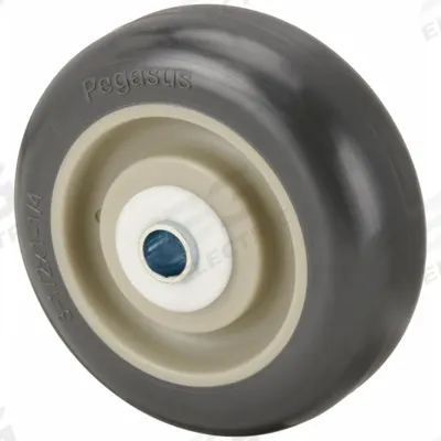APPROVED VENDOR Caster Wheel: 3 1/2 in Wheel Dia., 1 1/4 in Wheel Wd, Polyurethane, Plastic - Antimicrobial Polyurethane Tread on Plastic Core Wheels