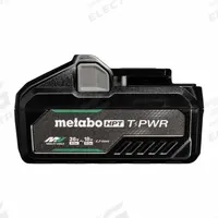 METABO HPT Battery Pack: MultiVolt T-Power, 4 Ah_8 Ah, Battery Included, Tabless, 18V DC/36V DC (MPN 381991M). Key specifications — attr1278107: Not Oil-Resistant.