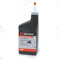 INGERSOLL RAND Air Tool Oil: Conventional Oil, 0°F Min. Op Temp., 250°F Max. Op Temp., Bottle (MPN 50P). Key specifications — attr1321222: Conventional Oil; attr1321226: 50W; attr1321227: 75; attr1321244: INGERSOLL RAND; attr1321245: Bottle.
