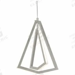 AFX INC. Pendant: 12 5/8 in Dia, 14 7/8 in Ht, Satin Nickel, 1,000 lm, 3000K, 20 W, 120V AC (MPN GNAP15L30D1SN). Key specifications — attr1257651: 120V AC; attr1257625: AFX INC.; attr1257628: 3000K; attr1257630: Yes; attr1257619: Satin Nickel.