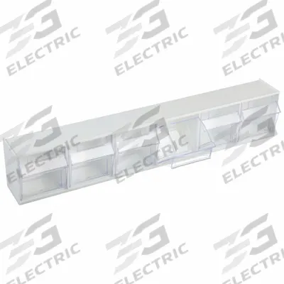 QUANTUM STORAGE SYSTEMS Tip-Out Rack: 3 5/8 in x 23 5/8 in x 4 1/2 in, Freestanding/Wall - Tip-Out Bins