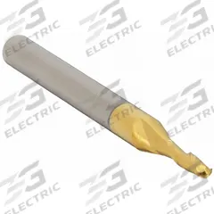 APPROVED VENDOR Ball End Mill: Carbide, TiN Coated, 2 Flute, 9/64" Mill Dia, 9/16" LOC, 2" OAL (MPN 221-001025)