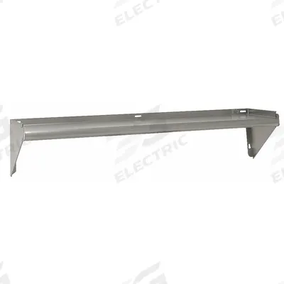 ADVANCE TABCO Wall Shelf: 24 in x 11 in x 9 in, 11 in x 11 in, 150 lb Load Capacity, Aluminum - Stainless Steel Solid Wall-Mount Shelving