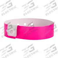 ID Wristband: No Legend, 10 in Overall Lg, 3/4 in Overall Wd, Vinyl, Pink, 500 PK (MPN V1-07). Key specifications — attr1126094: Pink.