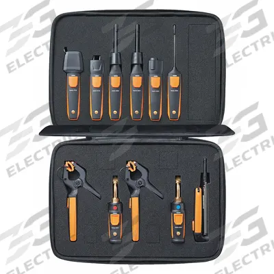 TESTO Smart Refrigerant Probe Kit: Pressure/Temp/Humidity, Humidity/Pressure/Temp - Wireless Refrigeration Diagnostic Kits
