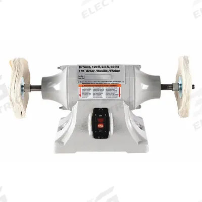 Dayton Bench Buffer: Fixed Speed, 1/3 hp, 6 in Max Wheel Dia, 1,750 RPM - Fixed-Speed Bench Buffers