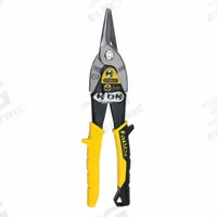 STANLEY Aviation Metal Cutting Snip: Straight, 10 in Overall Lg, 2 in Cutting Lg, Steel, Steel (MPN 14-563). Key specifications — attr308531: Multi-Component; attr308530: Steel; attr308532: Steel; attr308533: Yes; attr308535: Stainless Steel; attr308541: 23 ga (Stainless Steel); attr308546: Straight; attr324897: STANLEY.