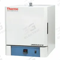 THERMO SCIENTIFIC Box Furnace: Gravity, 0.19 cu ft Capacity, 1,100°C Max Temp, 1,800 W Watt, 1 Doors (MPN BF51766A-1). Key specifications — Voltage: 120V; Brand: THERMO SCIENTIFIC; Temperature Uniformity: +/-2.0°C @ 1100°C.