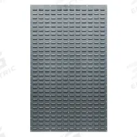 QUANTUM STORAGE SYSTEMS Louvered Panel: 61 in x 36 in x 1/2 in, 1 Sides, 0 Bins, Gray (MPN QLP-3661). Key specifications — attr38851: Gray; attr38864: Baked Enamel; attr38845: QUANTUM STORAGE SYSTEMS.