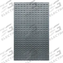 QUANTUM STORAGE SYSTEMS Louvered Panel: 61 in x 36 in x 1/2 in, 1 Sides, 0 Bins, Gray (MPN QLP-3661). Key specifications — attr38851: Gray; attr38864: Baked Enamel; attr38845: QUANTUM STORAGE SYSTEMS.