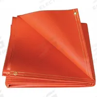 HI TEMP Welding Blanket: Silicone-Coated Fiberglass, 10 ft Wd, 10 ft Lg, Red (MPN R51-10X10-32-B). Key specifications — Manufacturer Part Number: R51-10X10-32-B; Brand: HI TEMP.