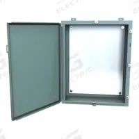 HAMMOND Electrical Enclosure: Steel, 30 in x 24 in x 10 in, NEMA 12/13/3R/4, w/Panel, Solid Cover (MPN 1418N4K10). Key specifications — Closure Method: Clamps; Brand: HAMMOND; Knockouts: Not Included.