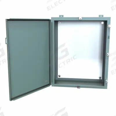 HAMMOND Electrical Enclosure: Steel, 30 in x 24 in x 10 in, NEMA 12/13/3R/4, w/Panel - Steel Washdown Enclosures