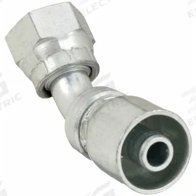 AEROQUIP Hydraulic Crimp Fitting: Steel x Steel, 45° Elbow, -12 For Hose Dash Size - Aeroquip Crimp Hydraulic Hose Fittings with ORS Connection