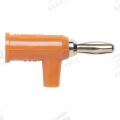 POMONA Banana Plug: 1 1/2 in Lg, 15 A Max Current Measurement, 5,000 V Max Volt Measurement (MPN 1825-3). Key specifications — Manufacturer Part Number: 1825-3; Body Material: Brass; Brand: POMONA; Color: Orange.