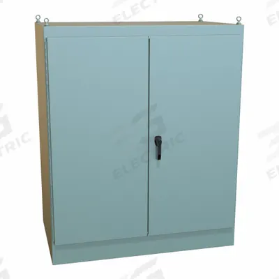 HAMMOND Enclosure: Steel, 72 in x 60 in x 36 in, NEMA 12, Solid Cover, Hinged - Steel Dust-Tight Enclosures