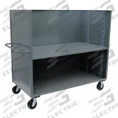 JAMCO Stock Truck: 3,000 lb, Combo Lip, 24 in L x 48 in W x 57 in H Overall Dim., 2 Shelves, Adj (MPN FR248P600GP). Key specifications — Shelf Adjustability: Adjustable; Brand: JAMCO; Color: Gray; Caster/Wheel Configuration: (2) Swivel.