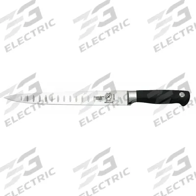 MERCER CUTLERY Carving Knife: Granton Edge/Taper Ground Edge, 10 in Overall Lg, Steel Blade - Carving Knives
