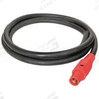 SOUTHWIRE Cam Lock Power Cable: 10 ft Cord Lg, 600V AC, CL40FR, CL40MR, 4/0 AWG Wire Size, 1 Wires (MPN 6141PR). Key specifications — Connector End Connection Type: CL40FR; Plug End Connection Type: CL40MR; Voltage Rating: 600V AC; Wire Size: 4/0 AWG; Brand: SOUTHWIRE.