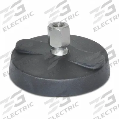 JW WINCO Female-End Leveling Mount: Swivel Boltless, Glass Filled Nylon, M12 Thread Size - Vibration-Damping Female Leveling Mounts