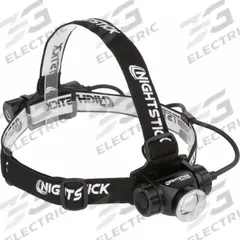 NIGHTSTICK General Purpose Headlamp: Rechargeable, 1,100 lm Max. Brightness, 9 hr Max Run Time (MPN USB-4708B). Key specifications — attr1391544: USB Type-C Cord; attr1391546: NIGHTSTICK; attr1440309: Includes Rechargeable.