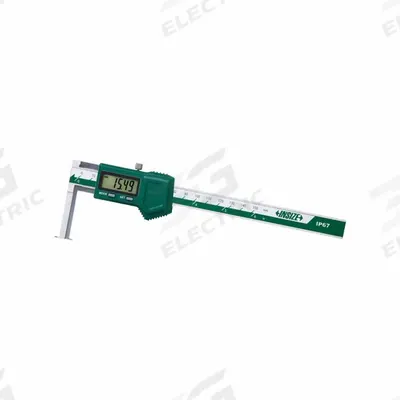 INSIZE Digital Caliper: 14 mm to 150 mm, +/-0.0015in/+/-0.04mm Accuracy, Inside Groove - Digital Calipers for Inside Groove & RTJ Groove Diameters