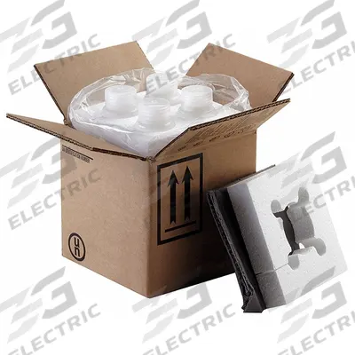 BERLIN Hazardous Material Shipping Kit: 8 3/16 in x 8 3/16 in x 7 3/4 in, ( 4 ) : 8 oz Bottle - Jug Shipping Kits