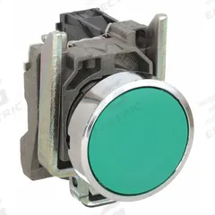 SCHNEIDER Flush Push Button Operator: Non-Illuminated, Flush Profile, Metallic, 22 mm, 1NO (MPN XB4BA31). Key specifications — Brand: SCHNEIDER; Action: Momentary; Series: XB4; Push Button Material Type: Metallic.