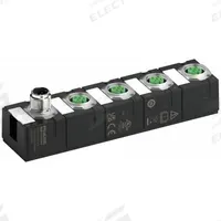 MURRELEKTRONIK IO-Link hub: 4 Output Ports, 5-Pole A-Coded M12 Female, 0 Digital Inputs, IP68, 59841. Key specifications — attr912985: COM3 (230.4 kbit/s); attr912983: 24V DC; attr912984: IP68.
