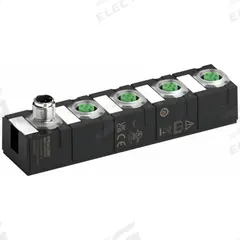 MURRELEKTRONIK IO-Link hub: 4 Output Ports, 5-Pole A-Coded M12 Female, 0 Digital Inputs, IP68, 59841. Key specifications — attr912985: COM3 (230.4 kbit/s); attr912983: 24V DC; attr912984: IP68.