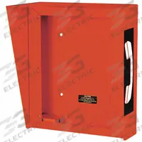 HUBBELL GAI-TRONICS Hooded Telephone Enclosure: Weather Resistant, Red, Hooded Enclosure, 236-001RD. Key specifications — Finish: Polyurethane; Color: Red; For Use With: Flush-Mount Telephones; Features: Hooded Enclosure; Manufacturer Part Number: 236-001RD; Brand: HUBBELL GAI-TRONICS; Mounting Location: Surface; Includes: (2) Phone Decals.