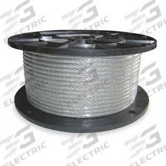 APPROVED VENDOR Wire Rope: Vinyl, Galvanized Steel, 7 x 19, 1,960 lb Working Load Limit, Silver (MPN 2VJP2). Key specifications — End Type: Plain; Brand: APPROVED VENDOR.